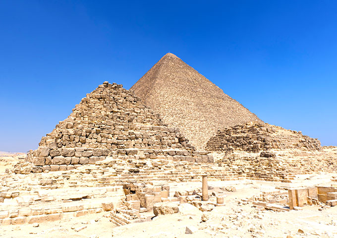 The Pyramids in Cairo, Egypt